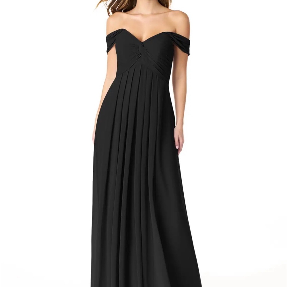 Azazie Black Kaitlynn bridesmaids Dress